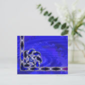 Blue As Sea Postcard Postkarte (Stehend Vorderseite)