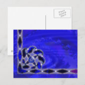Blue As Sea Postcard Postkarte (Vorne/Hinten)