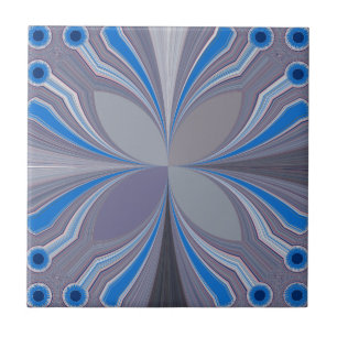 Blue Ash Gray Polka Dot Textur Kunst drucken Fliese