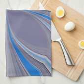 Blue Ash Gray Polka Dot Textur Kunst drucken Handtuch (Viertel Falte)