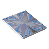 Blue Ash Gray Polka Dot Textur Kunst drucken Notizblock (angewinkelt)