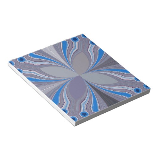 Blue Ash Gray Polka Dot Textur Kunst drucken Notizblock (angewinkelt)