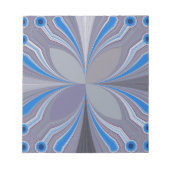 Blue Ash Gray Polka Dot Textur Kunst drucken Notizblock (Vorderseite)