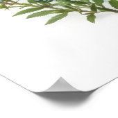 Blue Aster Blumen Art Print Poster (Ecke)