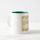 Blue Aster Seed Packet Zweifarbige Tasse (Vorderseite Links)