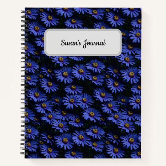 Blue Asters Fotografie Notizblock (Vorderseite)