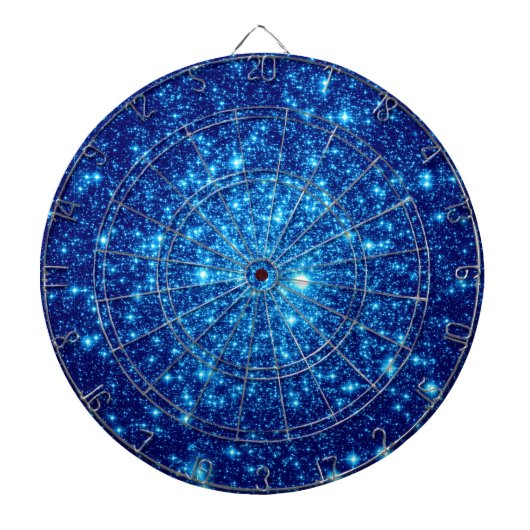Blue Astral Glitzer Dartscheibe (vorne)