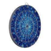Blue Astral Glitzer Dartscheibe (Vorderseite Links)