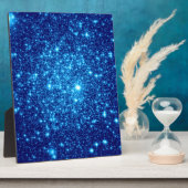 Blue Astral Glitzer Fotoplatte (Seite)