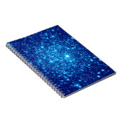 Blue Astral Glitzer Notizblock (Rechte Seite)