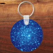 Blue Astral Glitzer Schlüsselanhänger (Vorderseite)