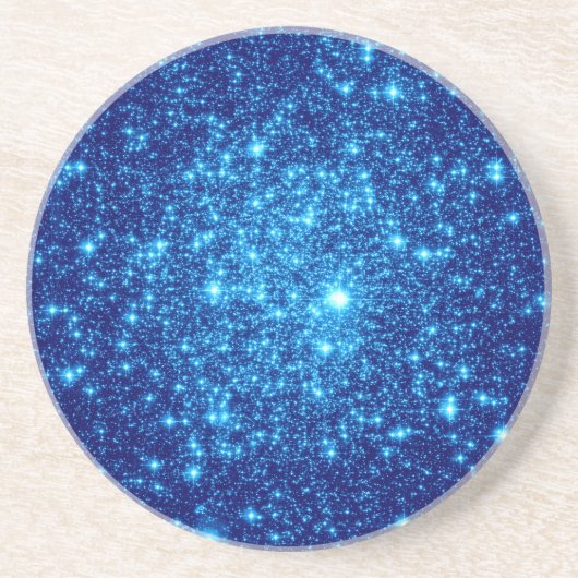 Blue Astral Glitzer Untersetzer (Vorne)