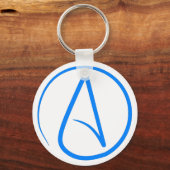Blue Atheist A Schlüsselanhänger (Vorderseite)
