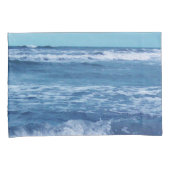 Blue Atlantic Sky White Cap Waves Kissenbezug (Vorderseite-Rechts)