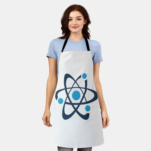 Blue Atom Science Design  Schürze (Getragen)