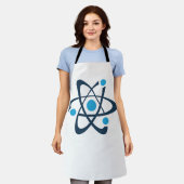 Blue Atom Science Design Schürze (Getragen)