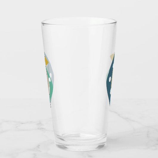 Blue Atomic Boomerangs Mitte des Jahrhunderts Mode Glas (Rechts)