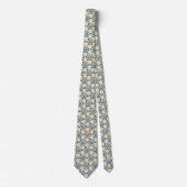 Blue Atoms Design Necktie Krawatte (Vorderseite)