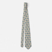 Blue Atoms Design Necktie Krawatte (Rückseite)