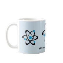 Blue Atoms Science Design Tasse