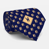 Blue Attorney Law Professor Krawatte (Gerollt)