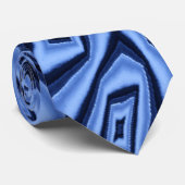 Blue auf Blue_ Krawatte (Gerollt)