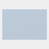 Blue Aura Spring Summer Trending Solid Color Geschenkpapier Set (Vorderseite 3)