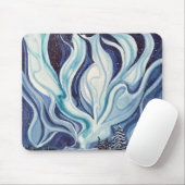 Blue Aurora Mouse Pad Mousepad (Mit Mouse)