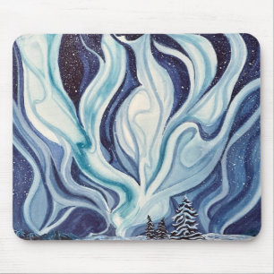 Blue Aurora Mouse Pad Mousepad