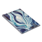 "Blue Aurora" SpiralNotebook Notizblock (Rechte Seite)