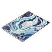 "Blue Aurora" SpiralNotebook Notizblock (Linke Seite)