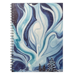 "Blue Aurora" SpiralNotebook Notizblock
