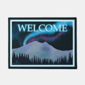 Blue Aurora - Willkommen Fußmatte (Vorderseite)