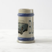 Blue Austin Healey Sprite Bierglas (Mittel)