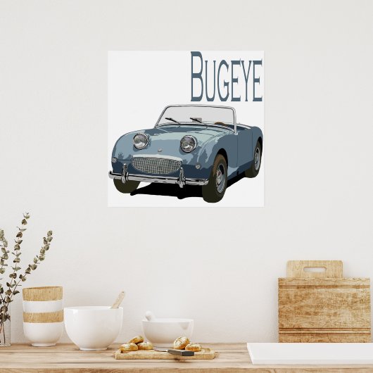 Blue Austin Healey Sprite Poster (Küche)