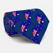 Blue AUSTRALIA FLAG Krawatte (Gerollt)