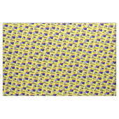 Blue Australia Fußball-Ball-Flagge Gelber Hintergr Stoff (Fat Quarter (45,7 x 55,9 cm))