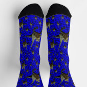 Blue Australian Bartted Dragon Lizard, Crew Socks Socken (Oben)