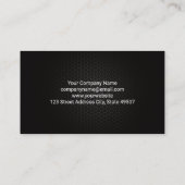 Blue Auto Logo Karo Mark Business Card Visitenkarte (Rückseite)