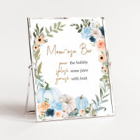 Blue Autumn Blumen Pumpkin Mama Osa Bar