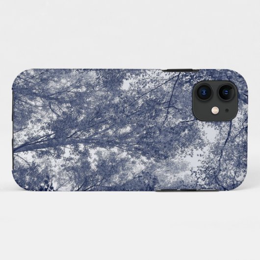 Blue Autumn iPhone Case (Rückseite (Horizontal))