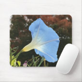 Blue Autumn Morning Glory Close-up  Mousepad (Mit Mouse)
