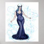 Blue Ava Wirbel Poster (Vorne)