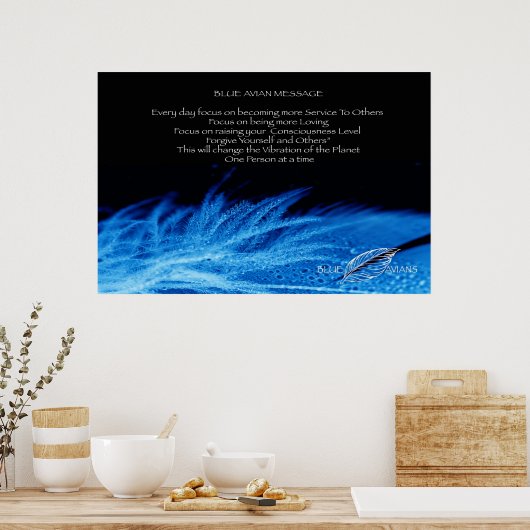 Blue Avian Poster (Küche)