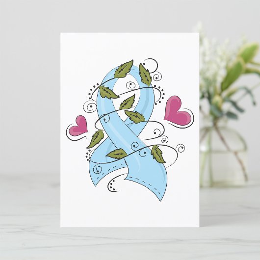 Blue Awareness Ribbon Einladung