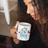Blue Awareness Ribbon Kaffeetasse