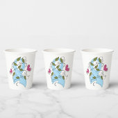 Blue Awareness Ribbon Pappbecher