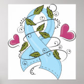 Blue Awareness Ribbon Poster (Vorne)