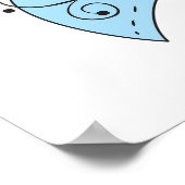 Blue Awareness Ribbon Poster (Ecke)