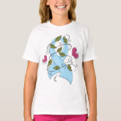 Blue Awareness Ribbon T-Shirt (Vorderseite)